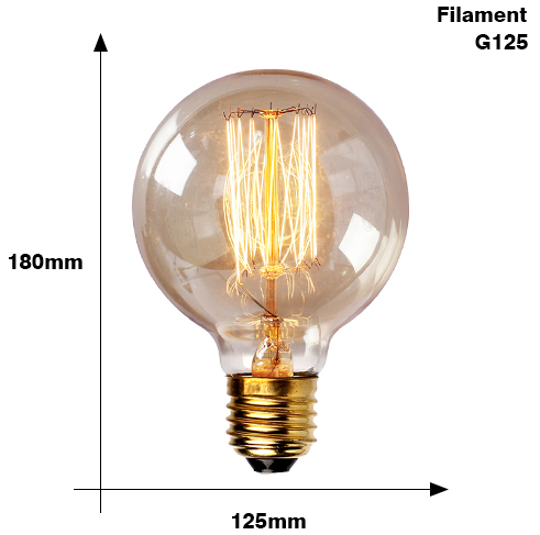 Edison Bulb E27 220V 40W ST64 A19 T45 G80 G95 G125 Incandescent filament bulb lighting Retro Edison Light Bulb